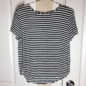 Striped Short-sleeve Top